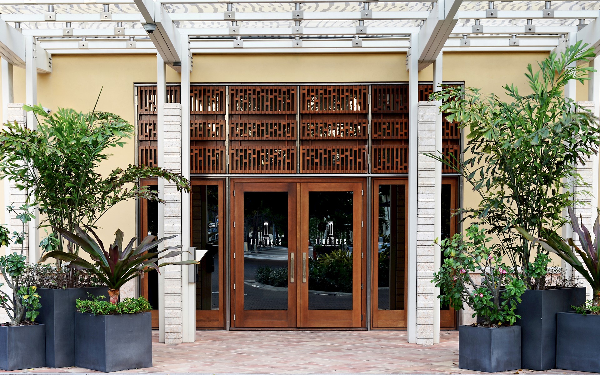 The Terraces Camana Bay entrance