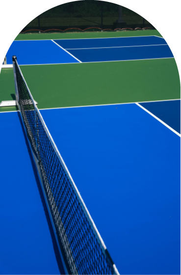 Pickleball court in Camana Bay